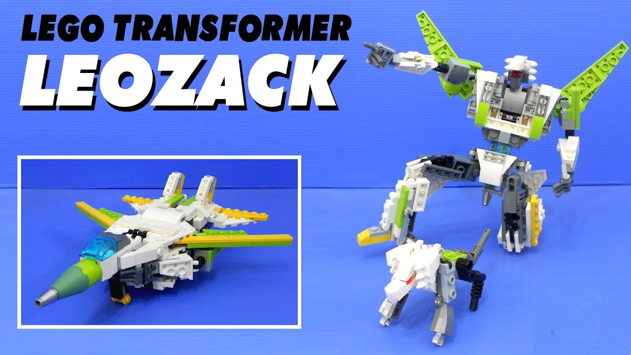 Transformer Liokaiser using LEGO,  Part 5:  Leozack the F-14 Tomcat fighter jet (HD)