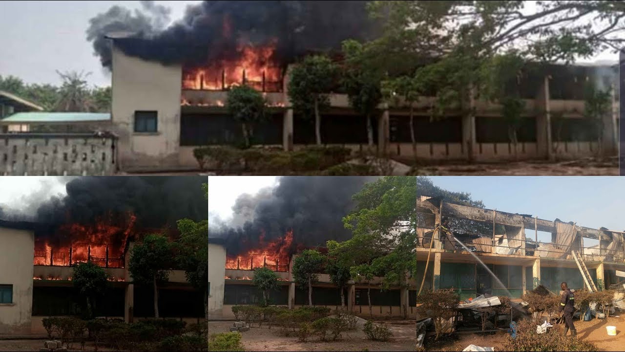 FIRE OUTBREAK AT BOA AMPONSEM SECONDARY SCHOOL