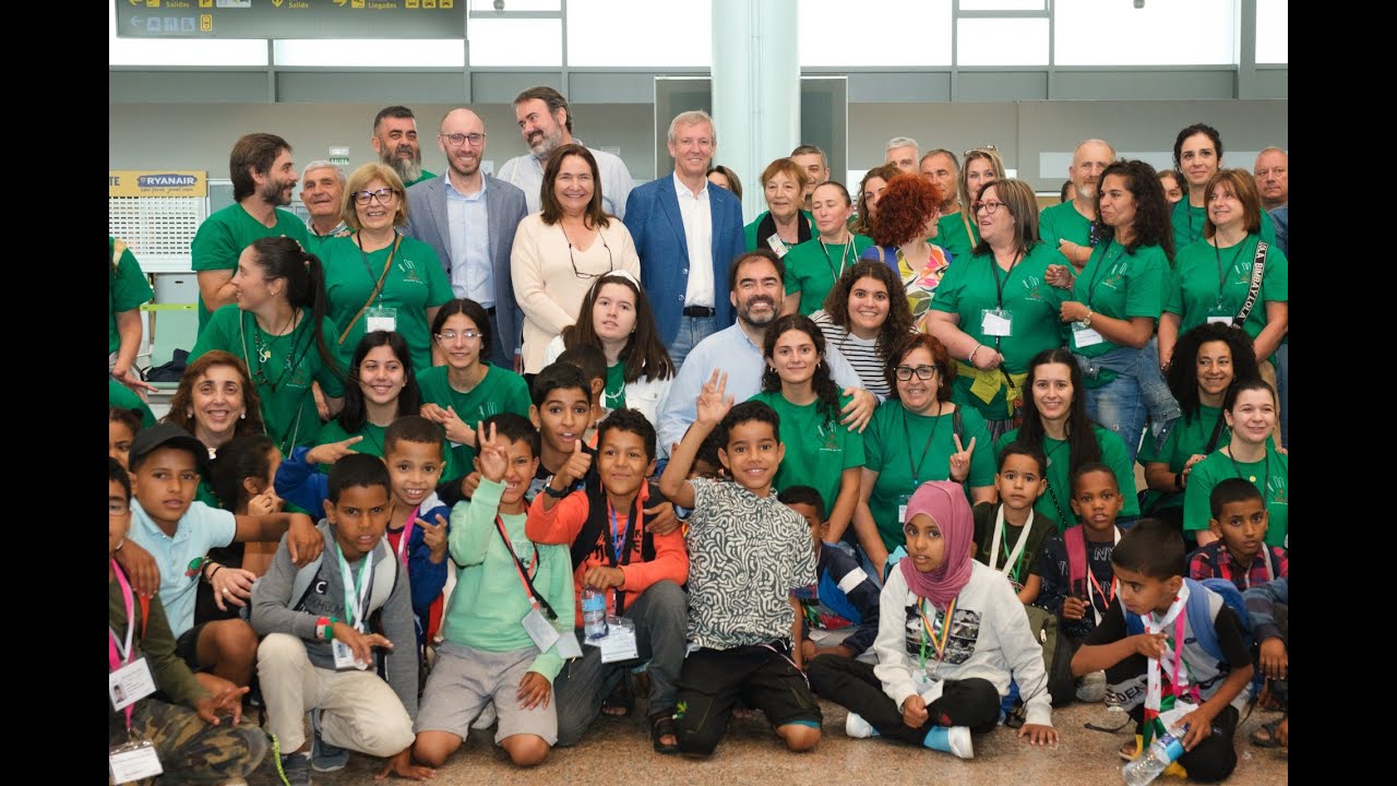 Rueda destaca el compromiso de las familias gallegas que acogen niños saharauis durante el verano