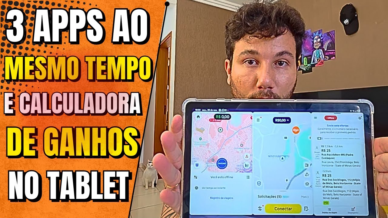 COMO CONFIGURAR TABLET PARA RODAR EM 3 APPS AO MESMO TEMPO (UBER, 99 E INDRIVE)