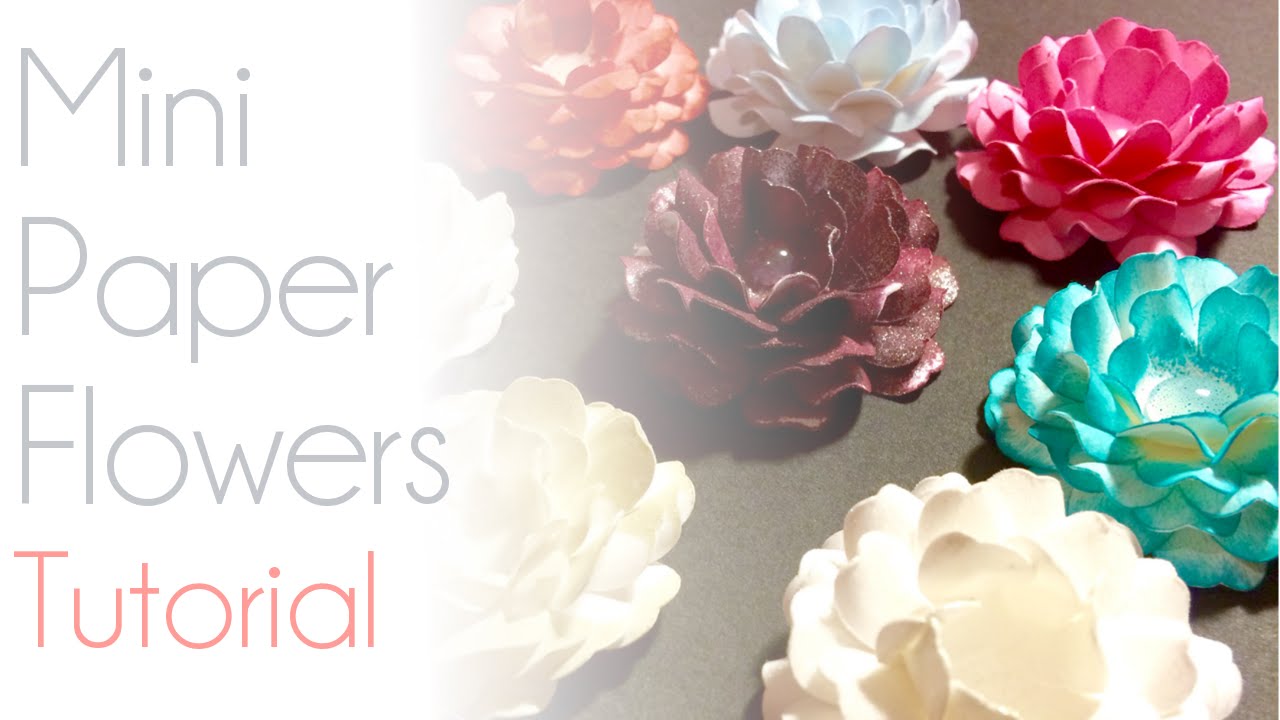 Mini Paper Flowers | Cricut Tutorial