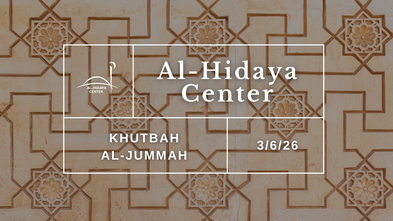 Jummah Livestream - 3/6/26 - First Khutbah - Shaykh Houssem Marzouk