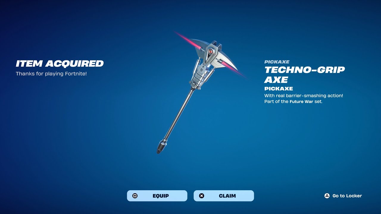 How To Get Techno-Grip Axe Pickaxe NOW FREE In Fortnite! (Free Techno-Grip Axe Pickaxe)
