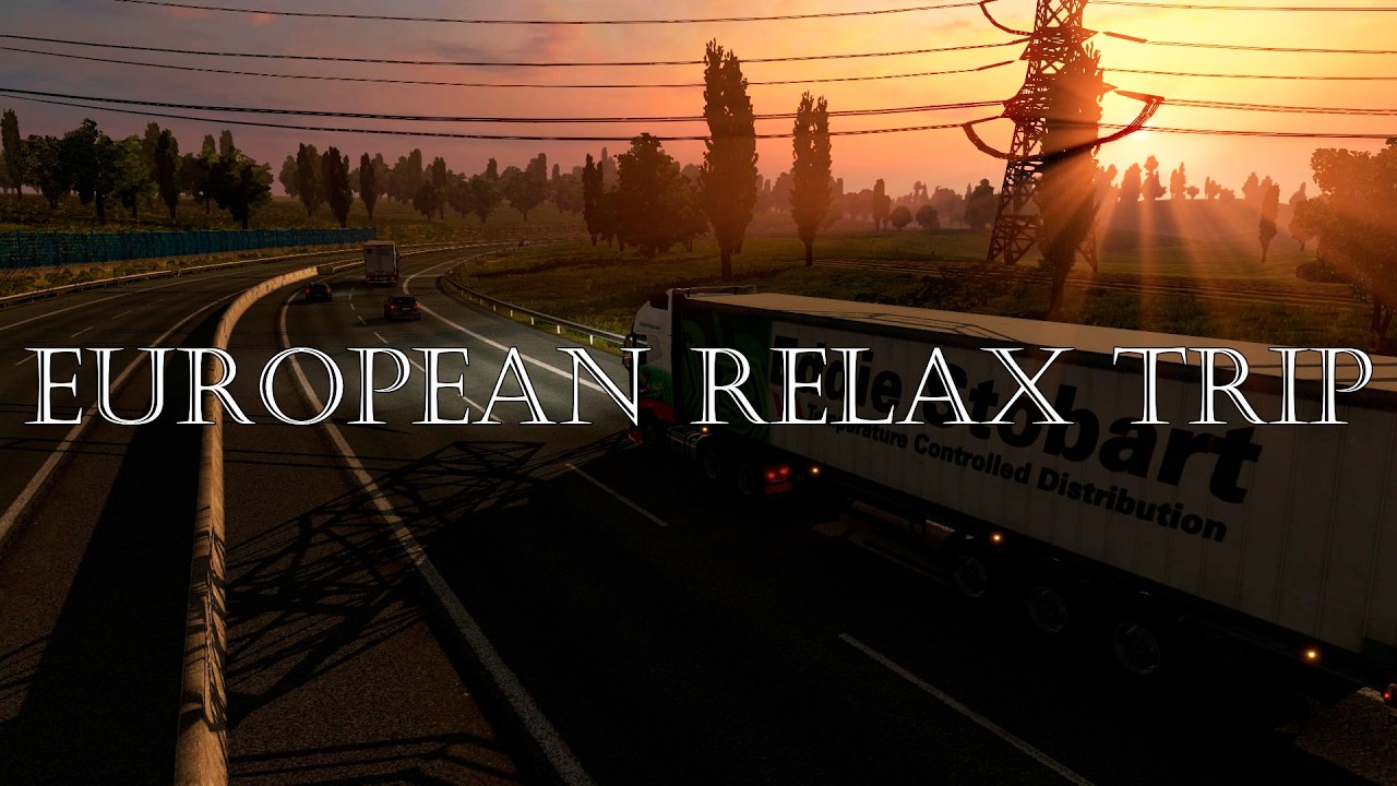 ETS2 Relaxing Scenic Drive ☀️ France, Switzerland, Germany | Ambient Music for Peace