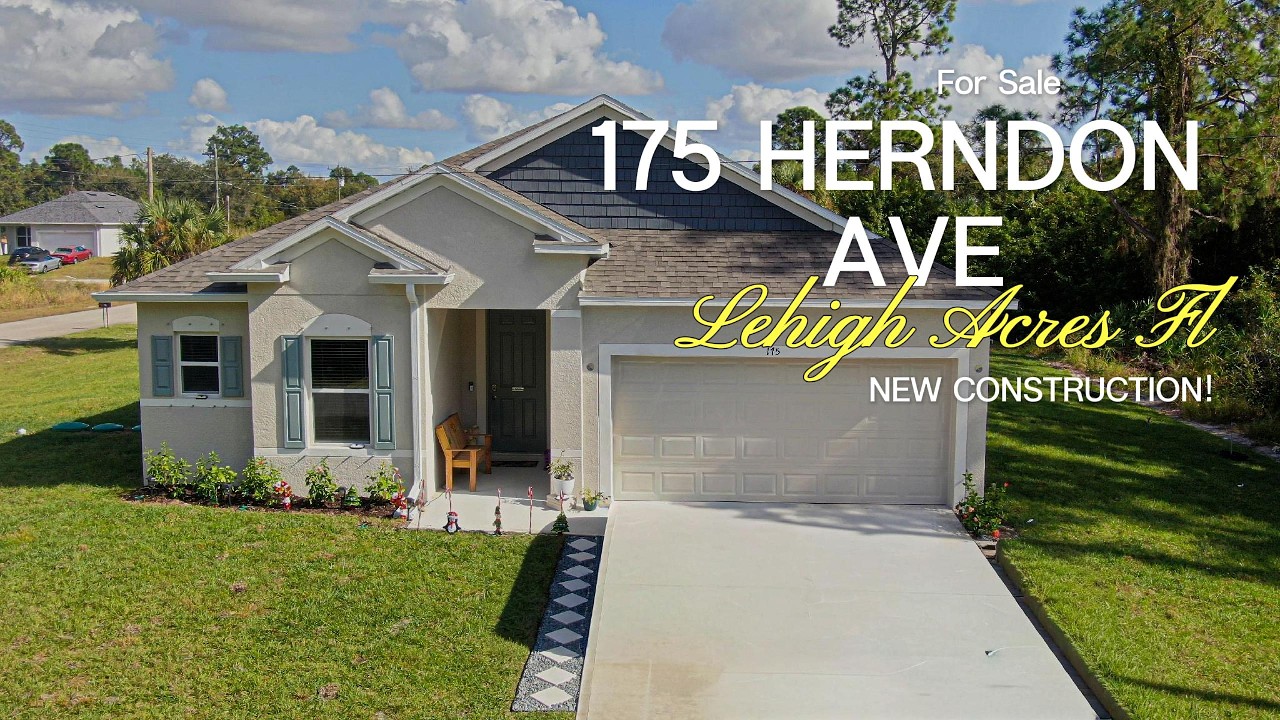 New Construction Home Walkthrough | 175 Herndon Ave, Lehigh Acres FL