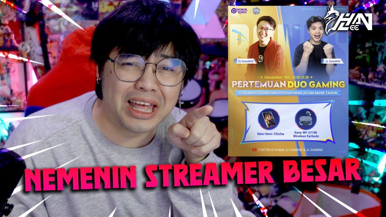 Streamer Kecil nemenin streamer besar (@EJGamingChannel & @JLGamings ) Honor Of Kings