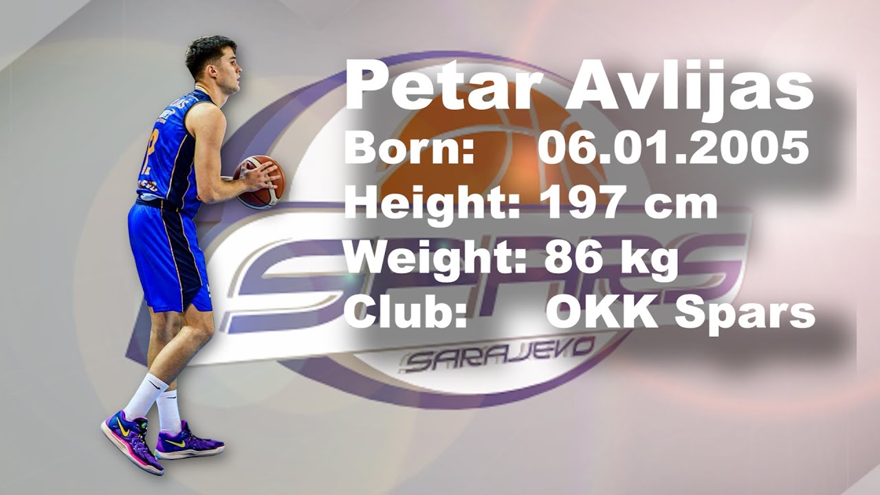Petar Avlijas  #12    Season 2024 /2025 KK Spars  Sarajevo