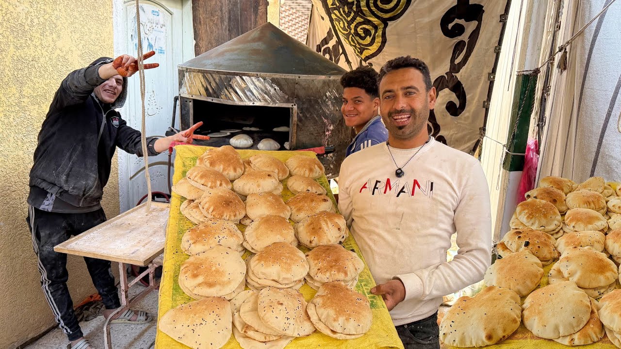 العيش الشامي الصغنن بتاع الفول والطعمية طري جدا ومش مكلف وناجح ١٠٠ × ١٠٠ من جماله يتاكل حاف 👌