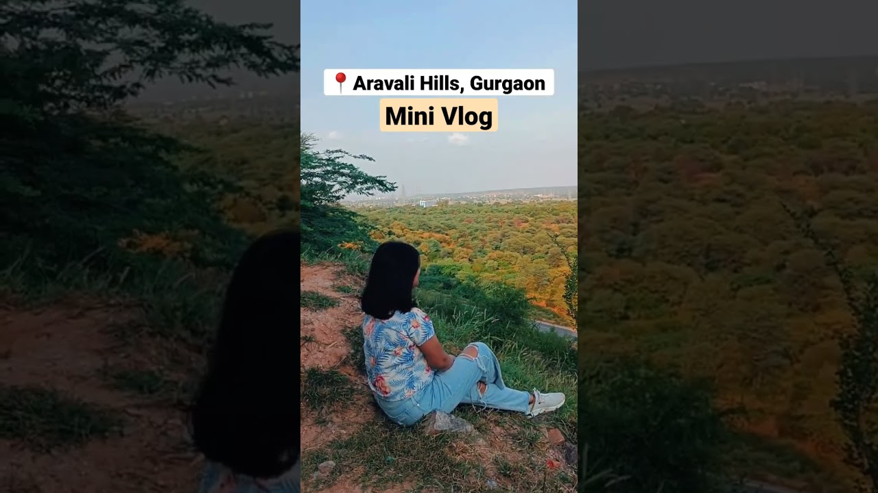 Aravali Hills Gurgaon Vlog | Aravali Hills Video #aravalihills #shorts