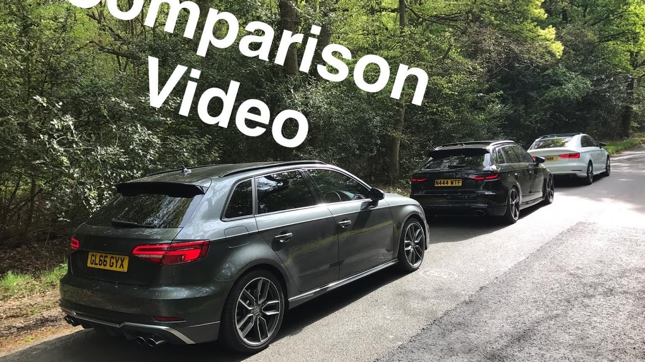 Noise comparison video!! Pre Facelift S3 Vs FaceLift S3 Vs RS3 8v
