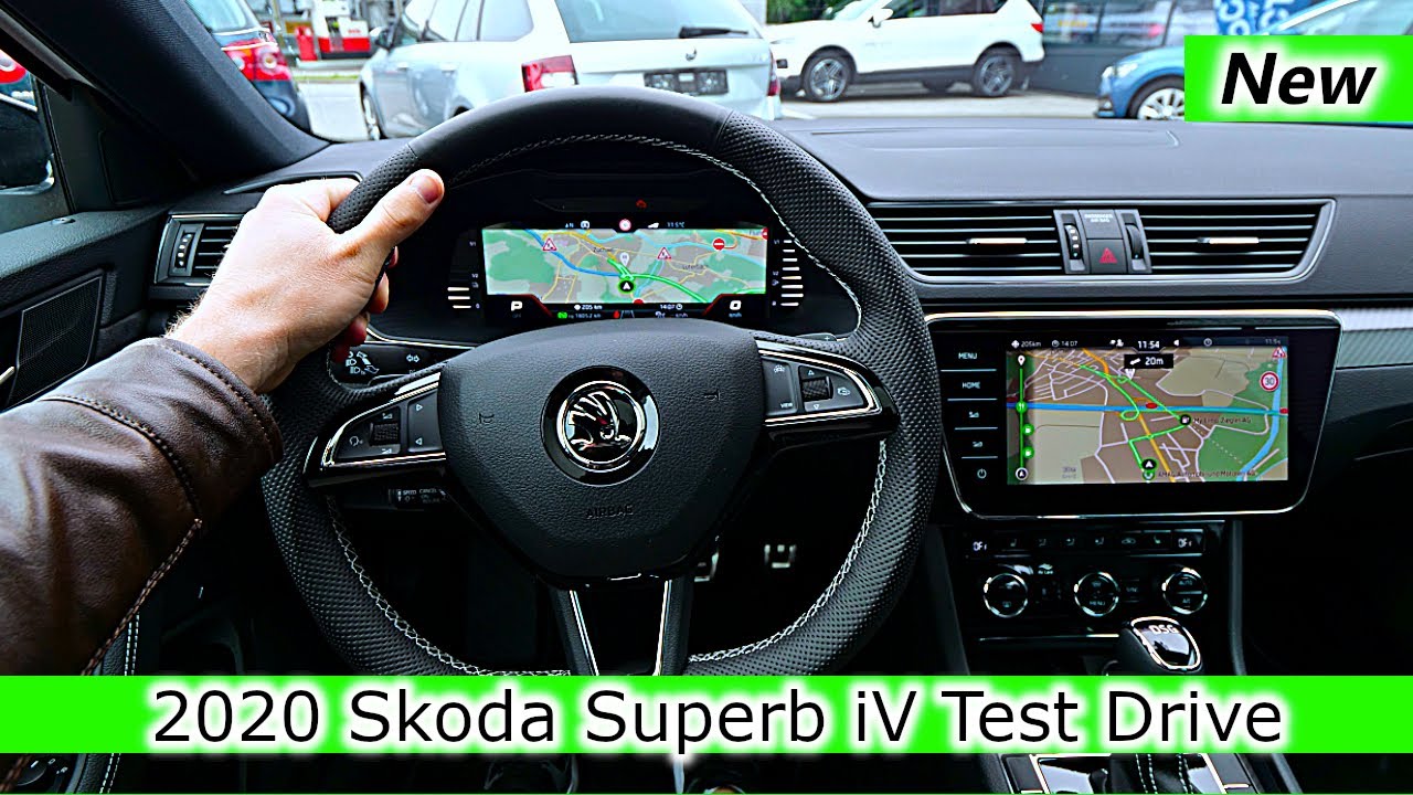 Test Drive Skoda Superb iV Combi Plug-in Hybrid New SportLine 2020