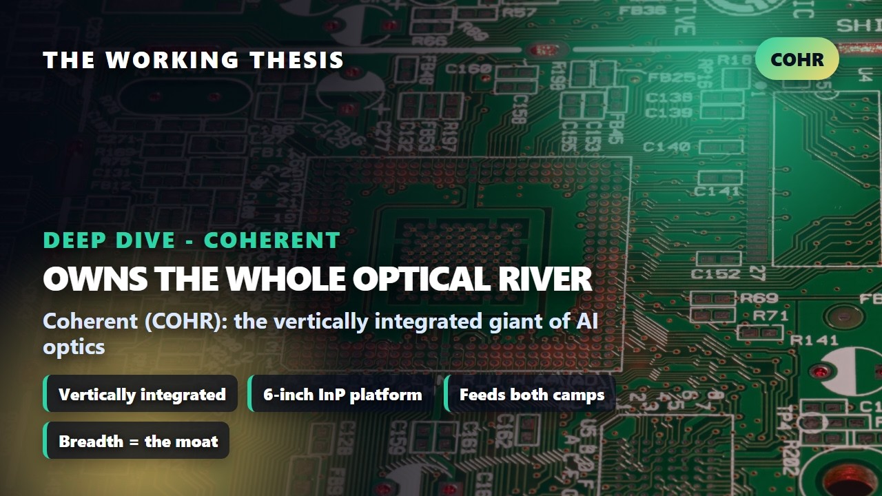 Coherent (COHR): The Company That Owns the Whole Optical River