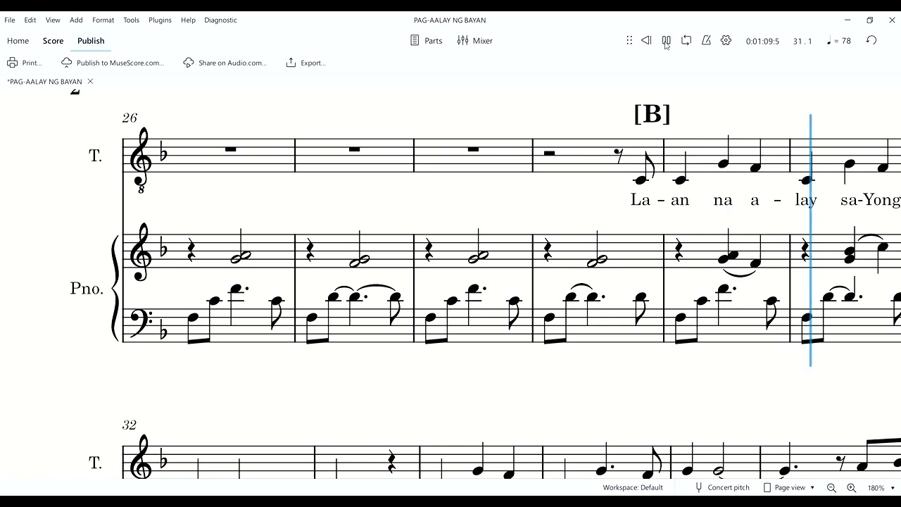 PAG AALAY NG BAYAN  Tenor