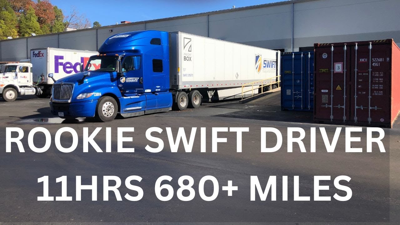 НОВИЧОК-ВОДИТЕЛЬ SWIFT ПРОЕЗЖАЛ БОЛЕЕ 680 МИЛЬ ЗА 11 ЧАСОВ | ВИДЕОБЛОГ О ГРУЗОВЫХ АВТОМОБИЛЯХ