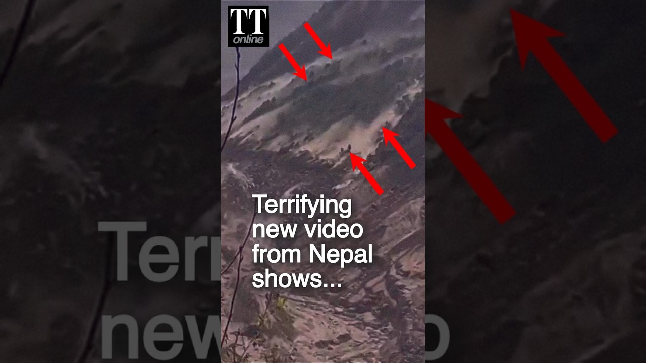 Nepal Floods | Video Shows Huge Landslide That Hit Minutes After Main Glacier Collapse #nepalflood