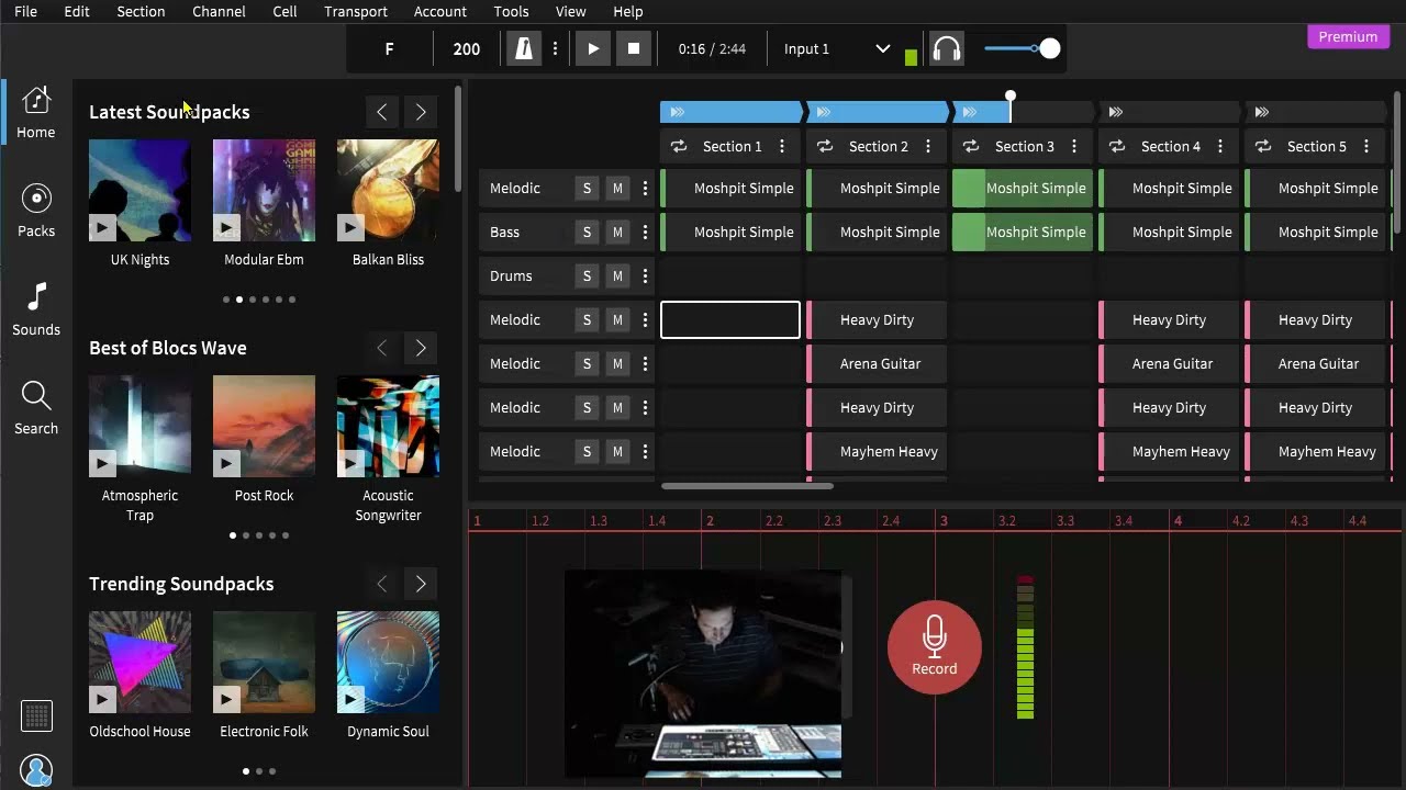Amplify Studio - Quick 5 min Overview - Heavy Metal Track.  How to make Music Fast