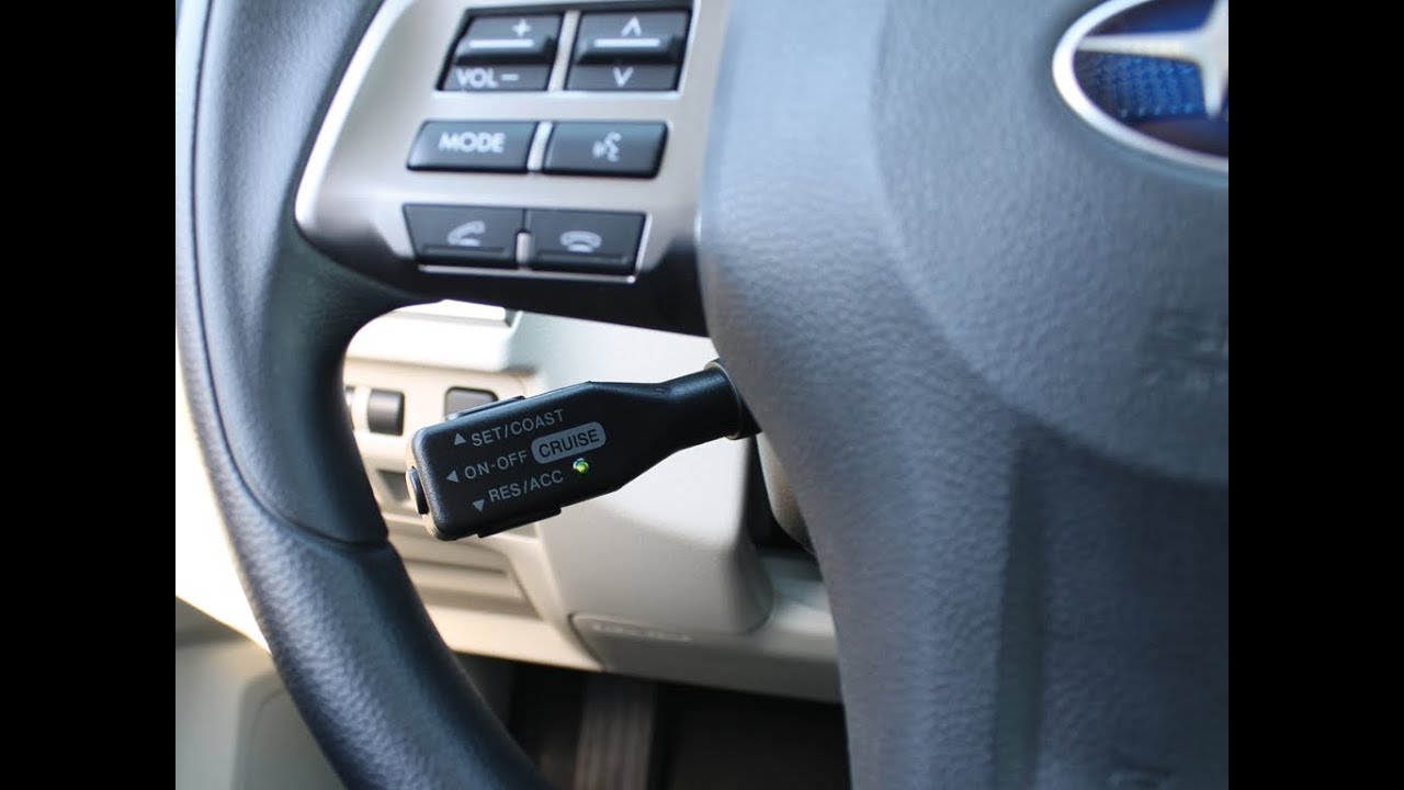 2012-2014 Impreza Cruise Control Install
