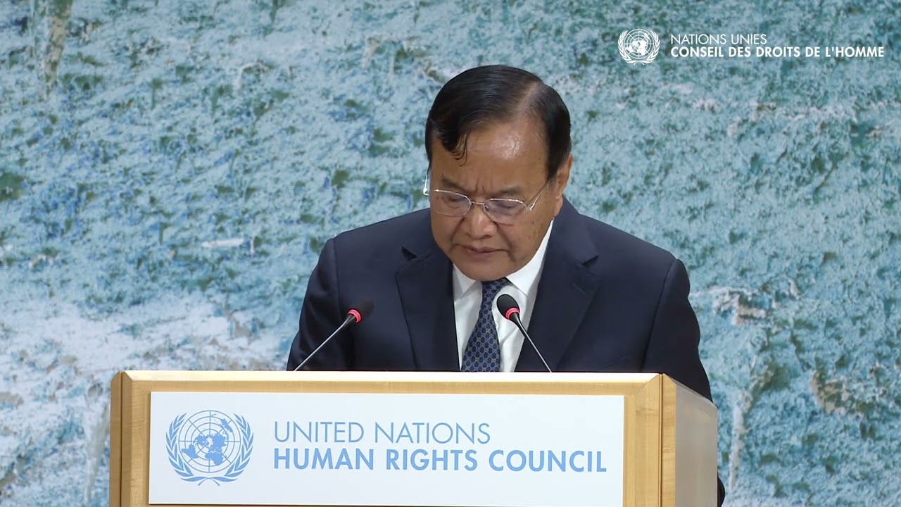 Cambodge - Intervention de Prak Sokhonn au Conseil des droits de l'homme de l'ONU