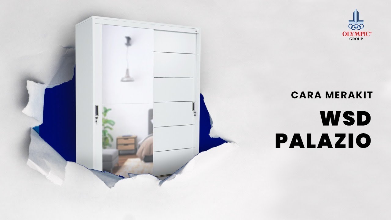 TUTORIAL Rakit Lemari WSD Palazio | Lemari Baju Minimalis Sliding Door dengan Pintu Kaca