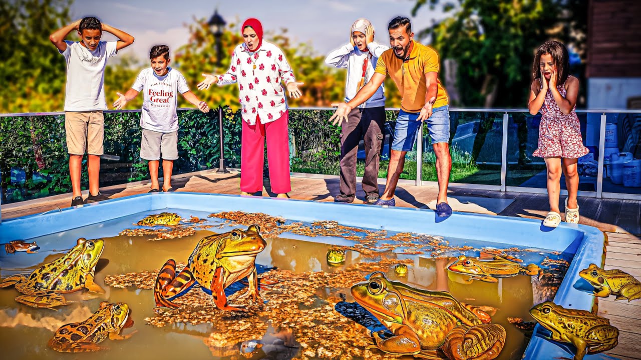 أنقذنا بيتنا من غزو الضفادع .!🐸 شوفوا ازاي انتصارنا عليهم (عيشنا تجربة صعبة💔)