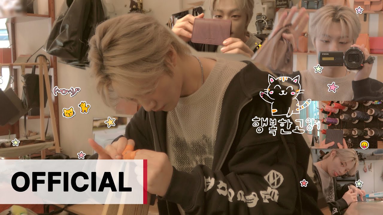 TIOT(티아이오티) [WOOJIN-LOG] : 우진이의 뚝딱뚝딱 첫 번째 브이로그 😽🤎 | 가죽 공방 지갑 만들기🧵🔨