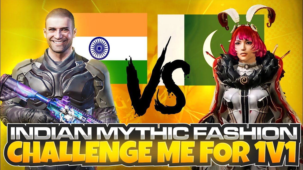 INDIAN🇮🇳 Mythic Fashion Player Challenges Pakistani Girl Gamer || Pubg Mobile