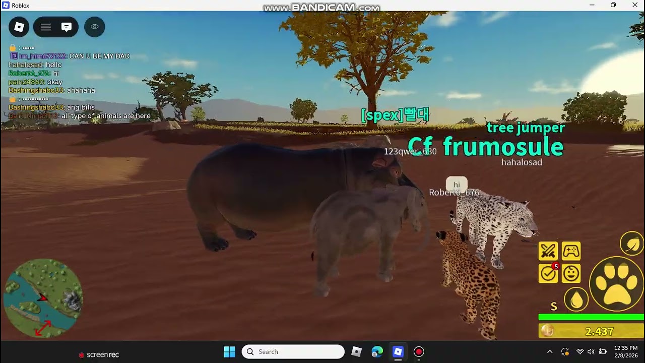 WAS KOSING AS A HIPPO BUT RESULTED IN A WAR!!!