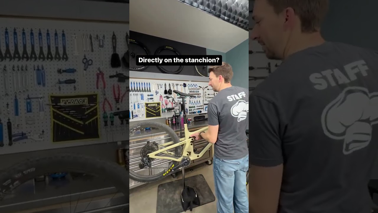 How to Clamp Your Dropper Post 🔧  #shorts