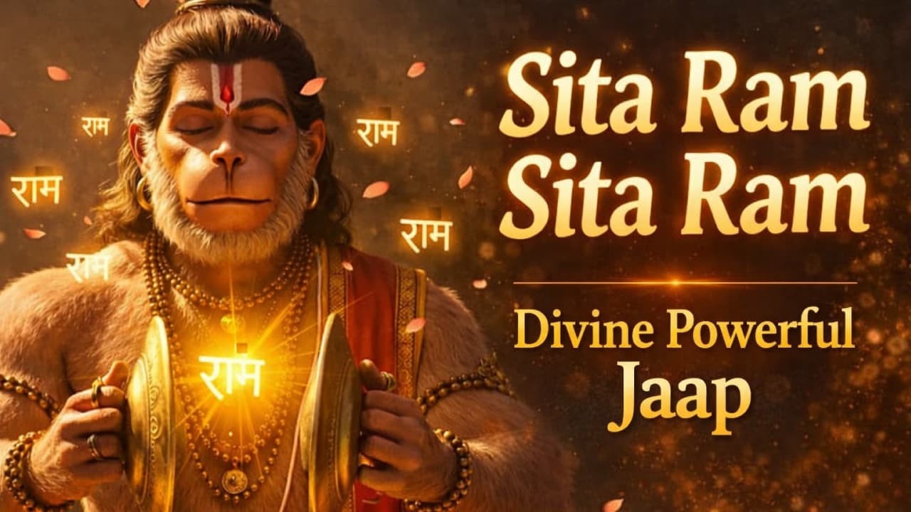 Sita Ram Sita Ram Jaap – Divine Powerful Ram Mantra | Peace, Meditation & Remove Negative Energy