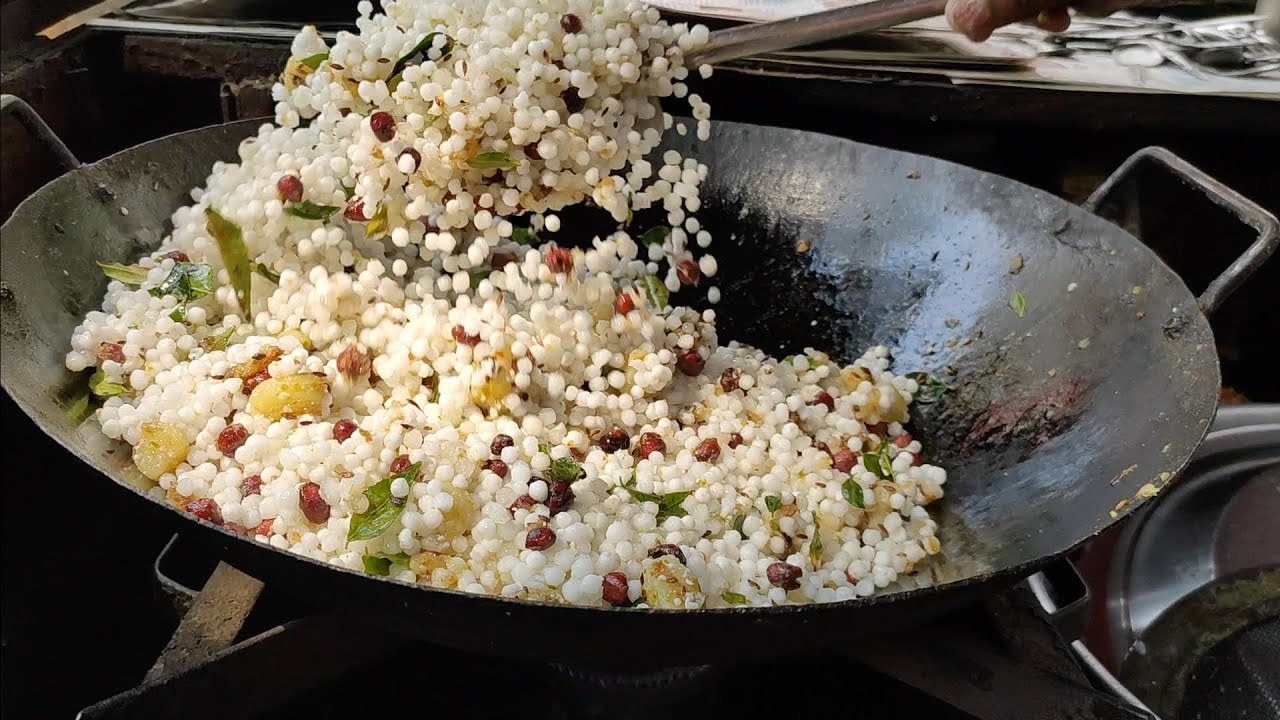 Authentic Sabudana Khichdi | Maharashtrian Breakfast Dish | Indian Street Food