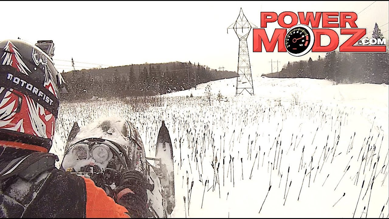 A great powder day on the Skidoo REV and Polaris IQR 800!
