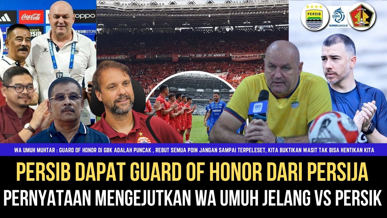 🔵PERNYATAAN MENGEJUTKAN Persib Bandung Targetkan Juara Sebelum Lawan Persija Guard of Honour di GBK