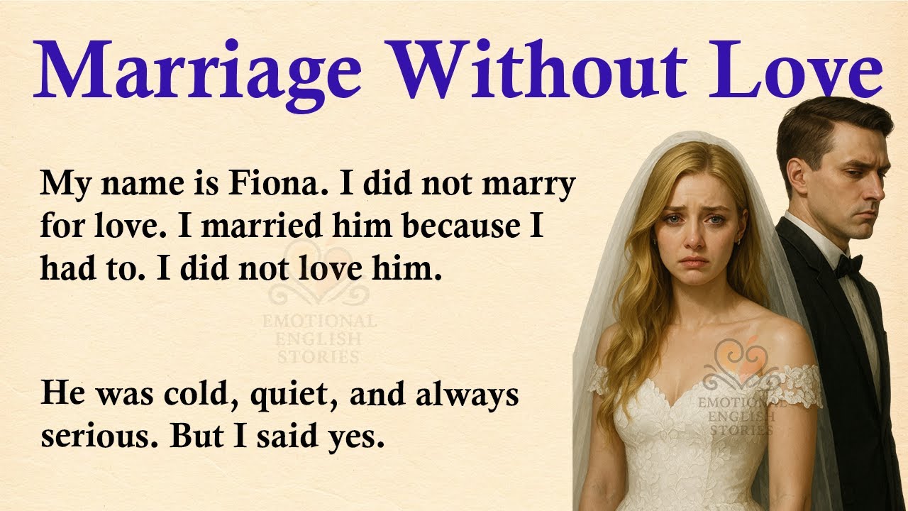 I Married Him Without Love ✅ Emotional English Story (A1/A2 Level) ✅