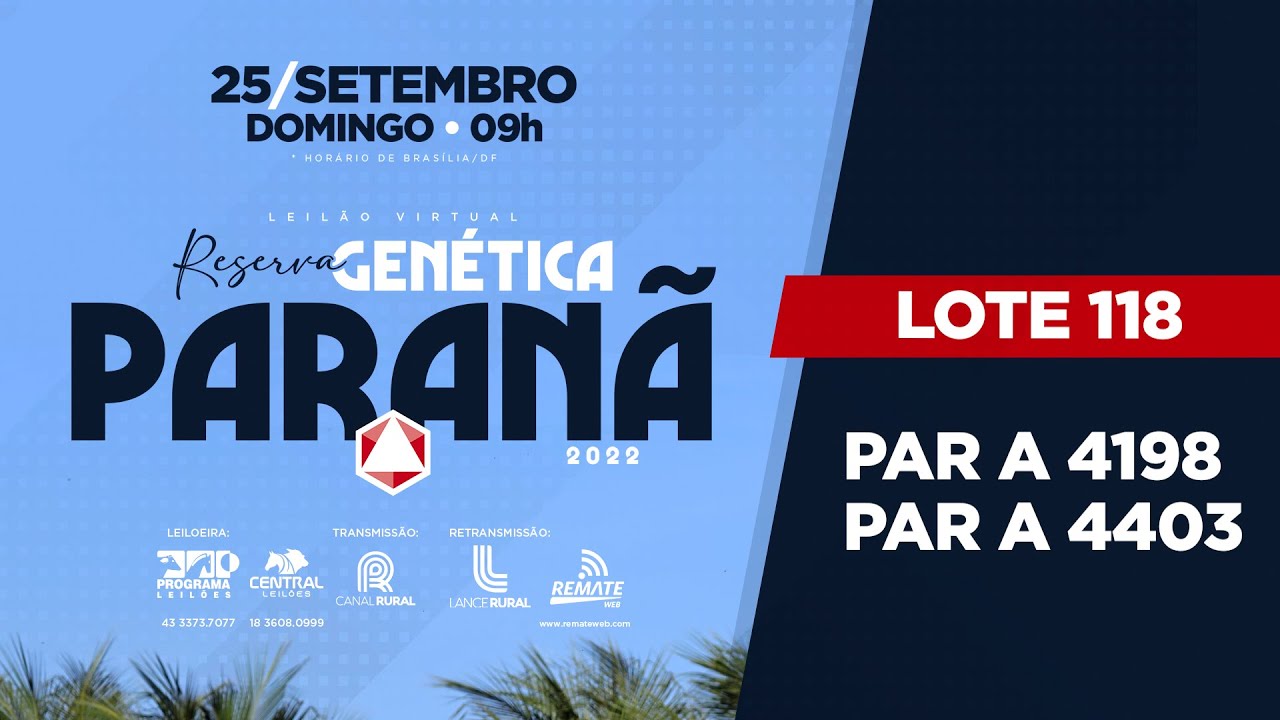LOTE 118 PAR A4198 PAR A4403