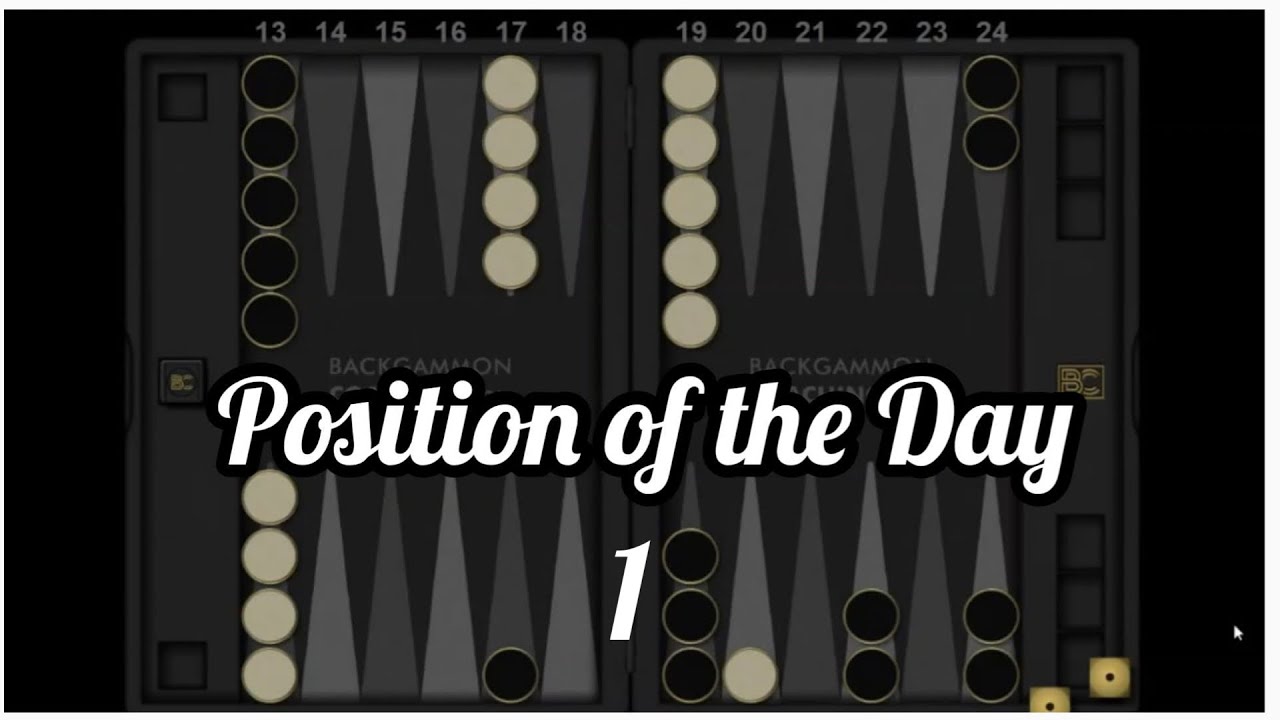 Backgammon - Position of the day: 1 - Backgame beast
