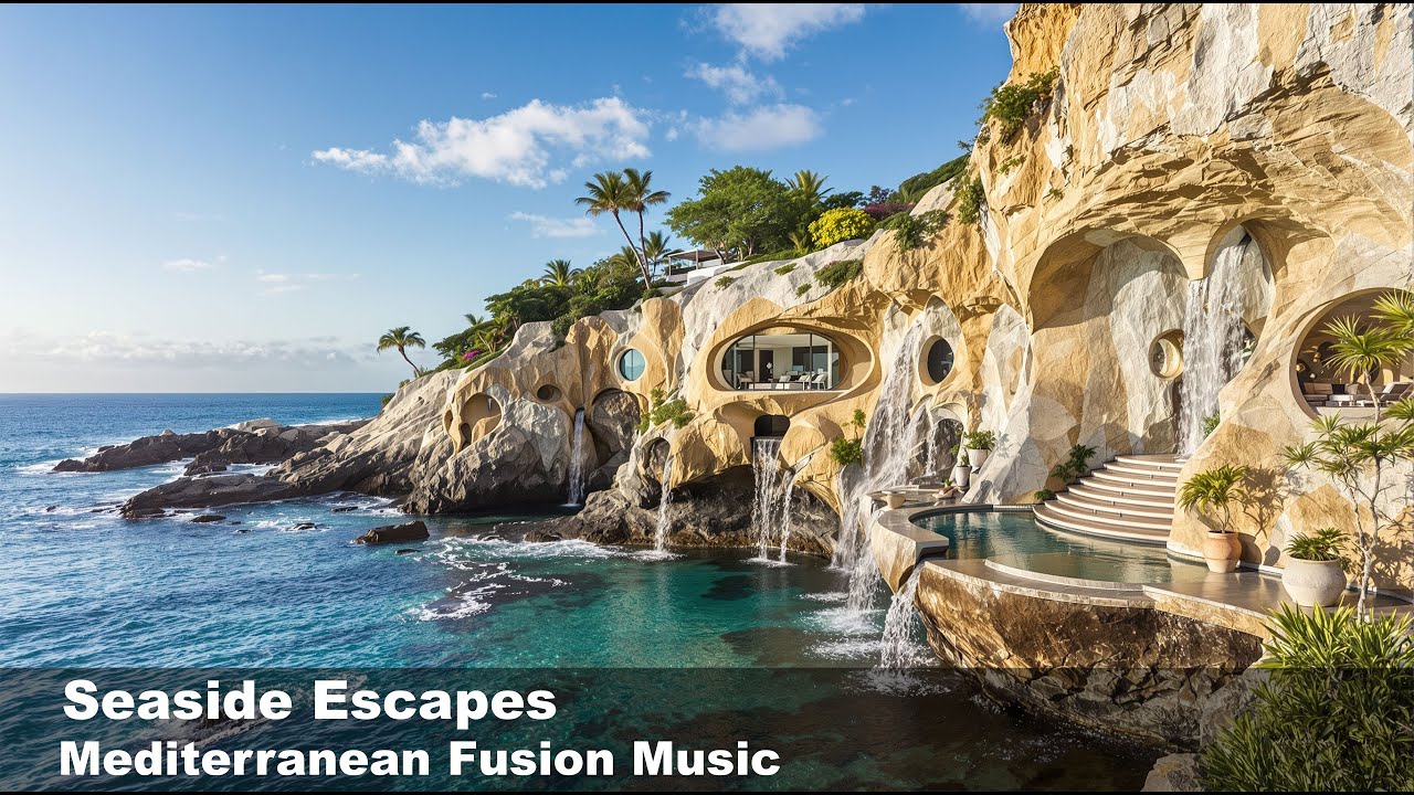 🌊 Relaxing Mediterranean Fusion Music | 4K Ultra HD | Seaside Tranquility | 10 Min