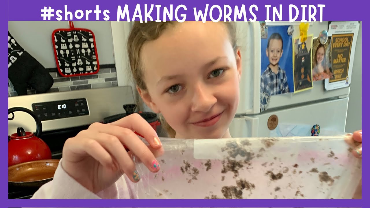 #shorts How to Make Worms in Dirt