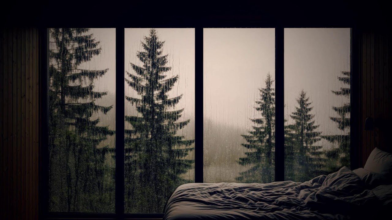 Soft Rain On Forest Cabin | 24/7 | Relaxing Rain Sounds For Sleeping