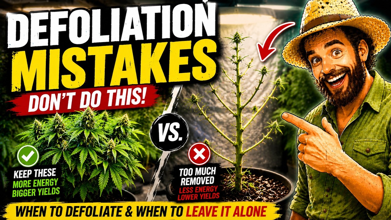 Cannabis Defoliation: Most Growers Get This Wrong. An educational video.