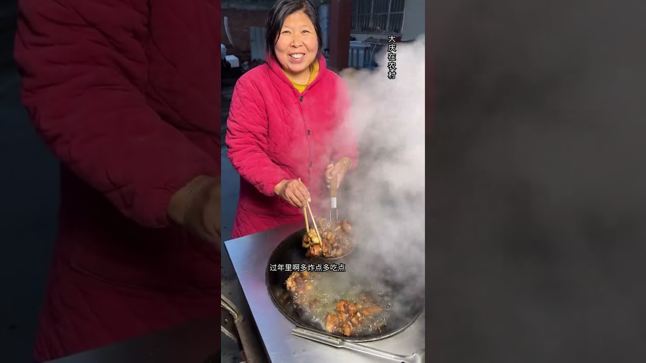 过年了，爸妈炸点年菜，摆了一桌子看着可不少 #炸年菜