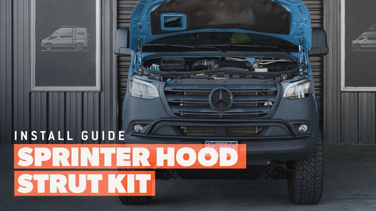 Sprinter Hood Strut Kit Installation Guide - Flatline Van Co.