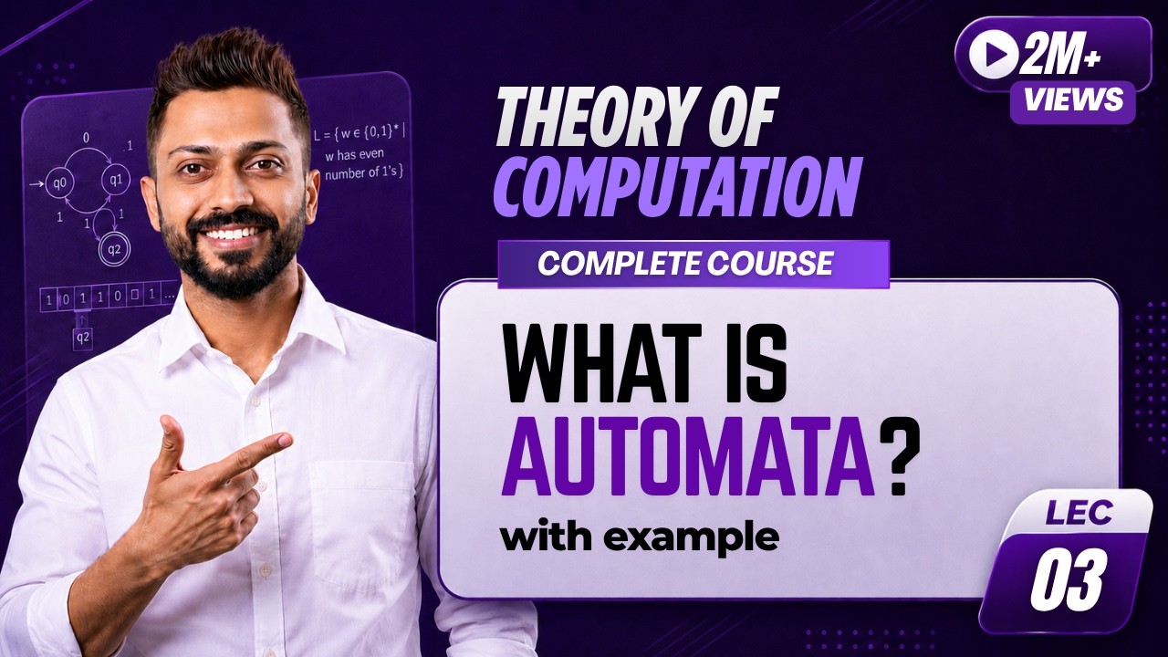 Lec-3: What is Automata in TOC | Theory of Computation