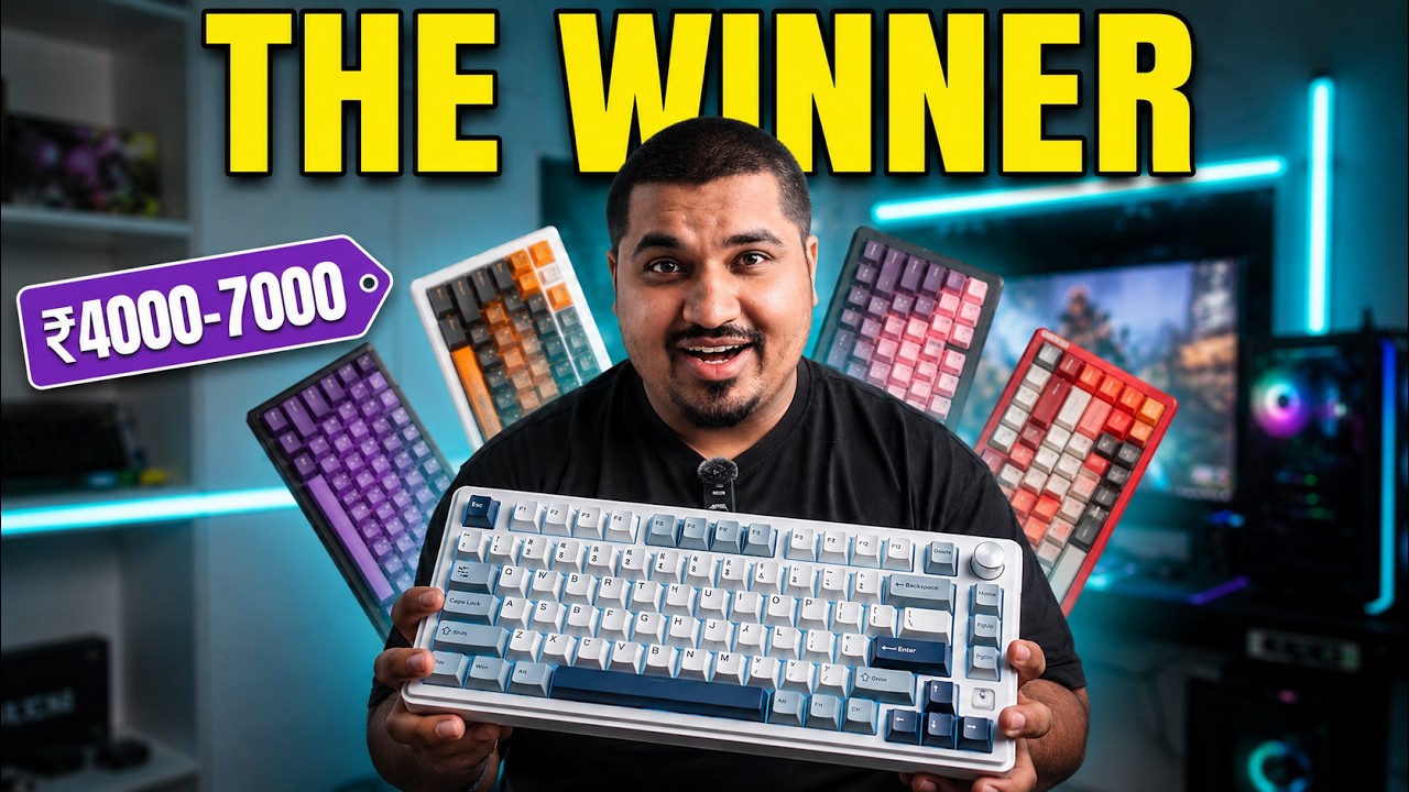 Top 6 Wireless Mechanical Keyboards Under ₹6000 🔥 2025 Comparison