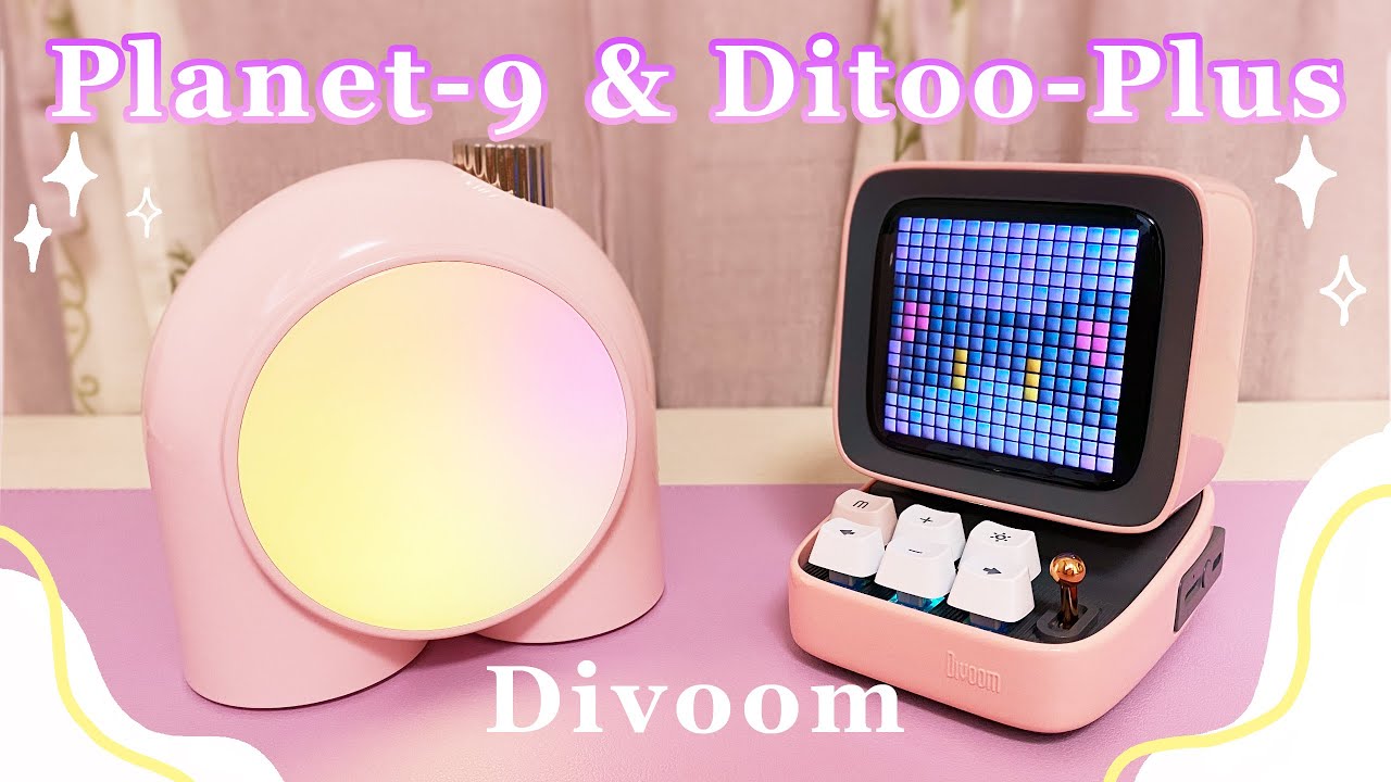 【Divoom】Ditoo-Plus Pixel Art Bluetooth Speaker & Planet-9 Aesthetic Mood Lamp✨Unboxing