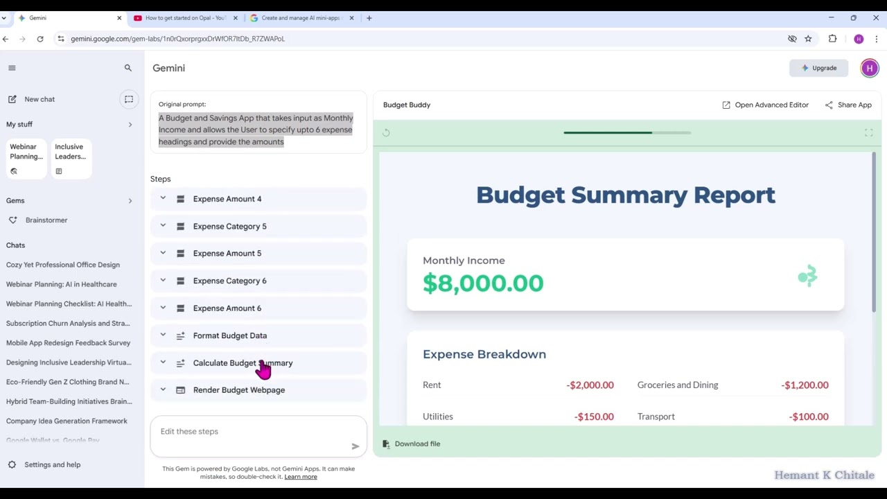 Google Opal to build 