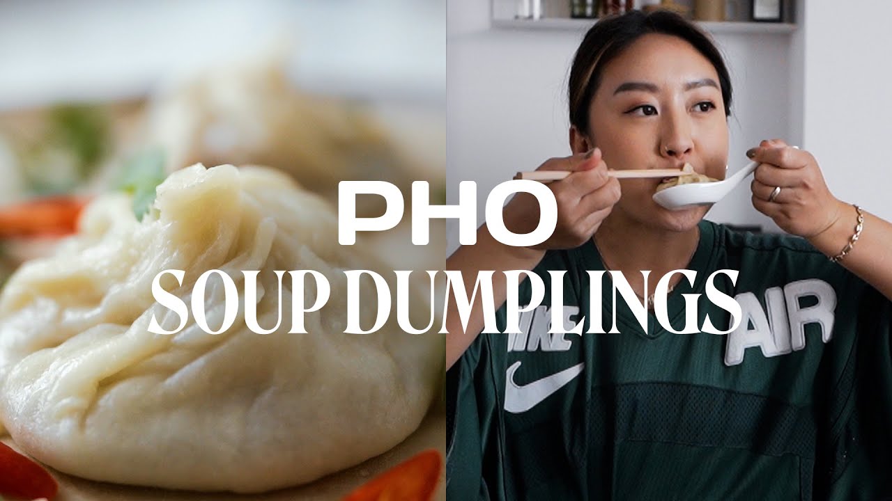 Making Pho Soup Dumplings 🥟