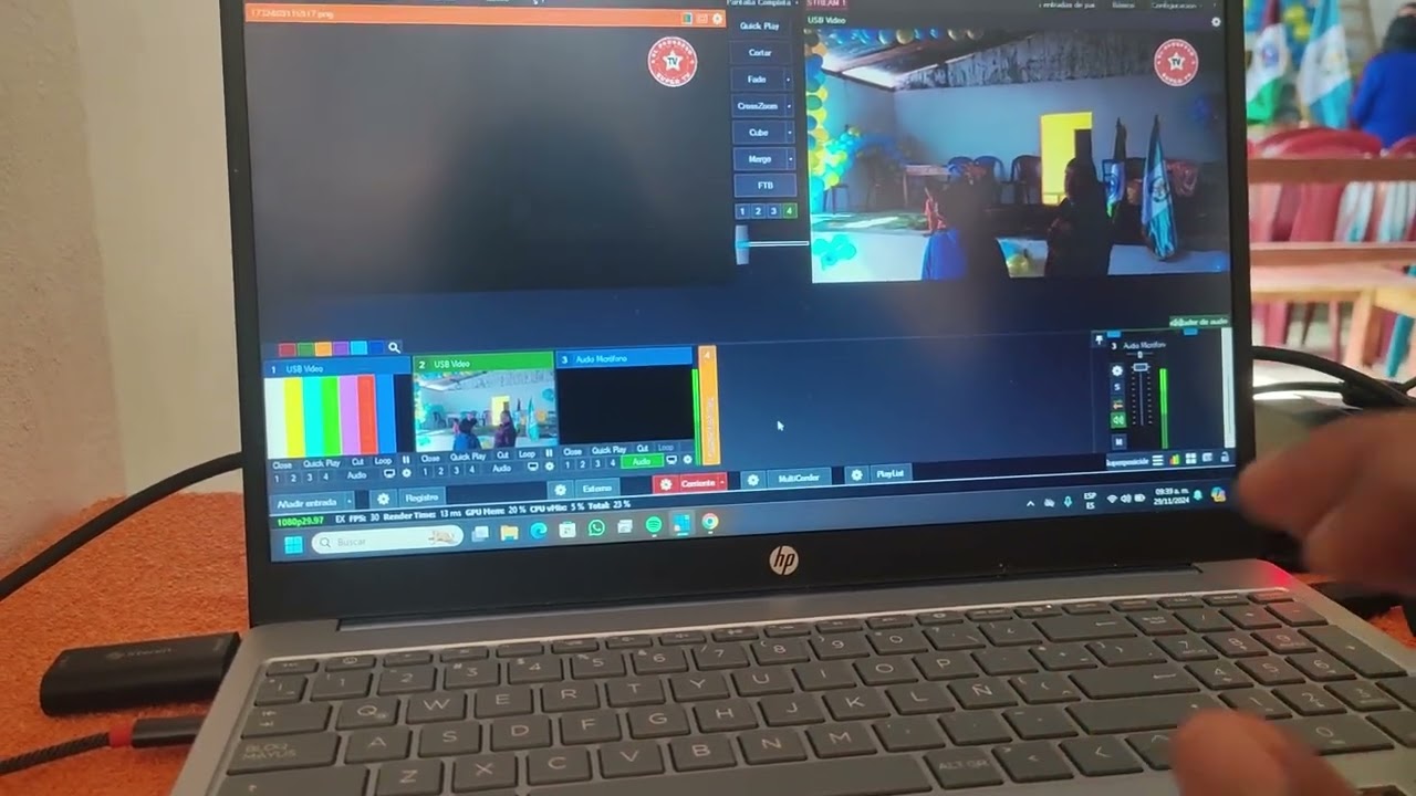 Configurar vMix para transmitir en facebook