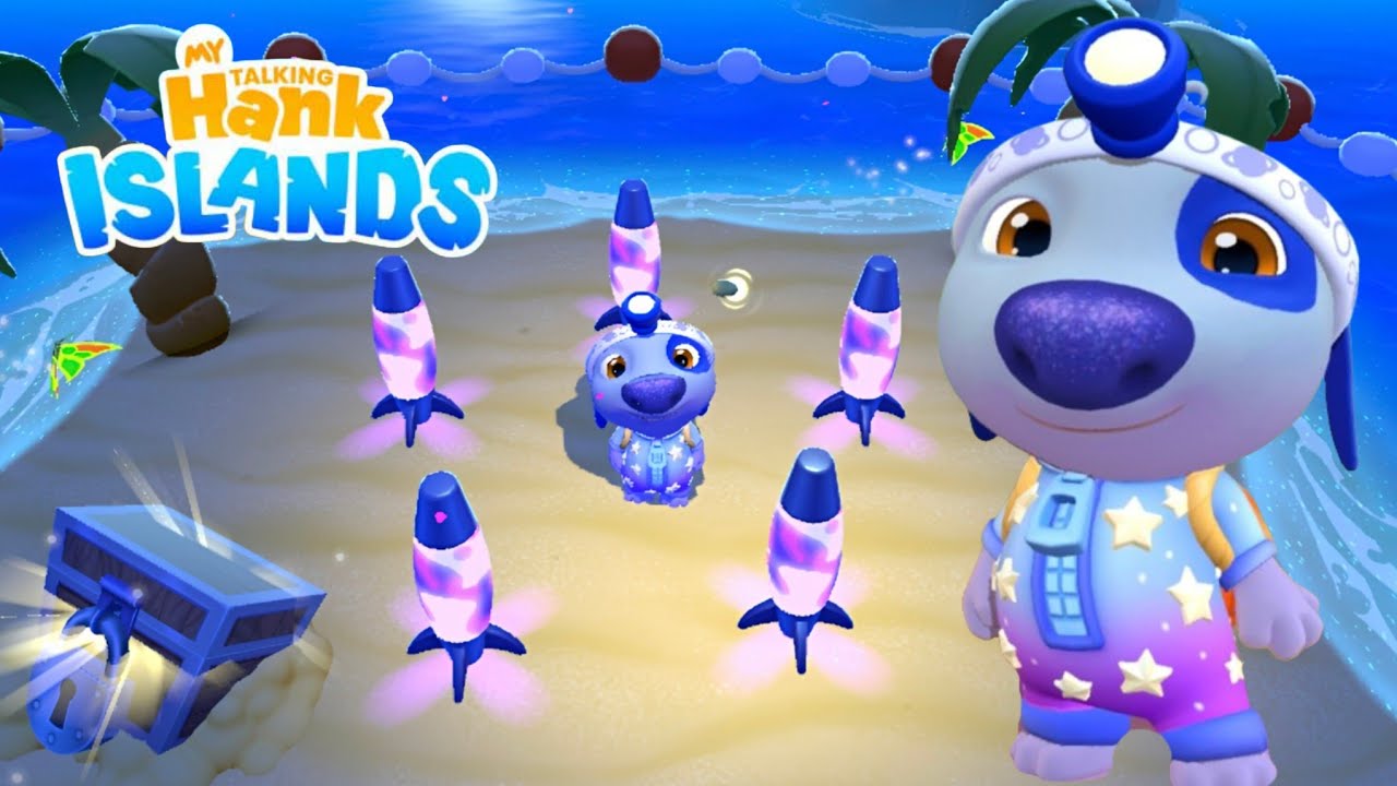 Cosmic Hank's Night Time Adventure - My Talking Hank Islands Gameplay Walkthrough