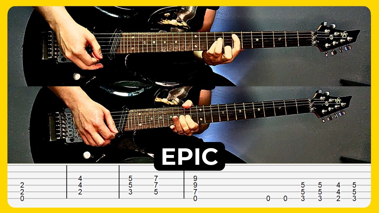 Epic - Faith No More | Guitar Cover with Tabs | Lesson | Solos | Tutorial | All Guitar Parts