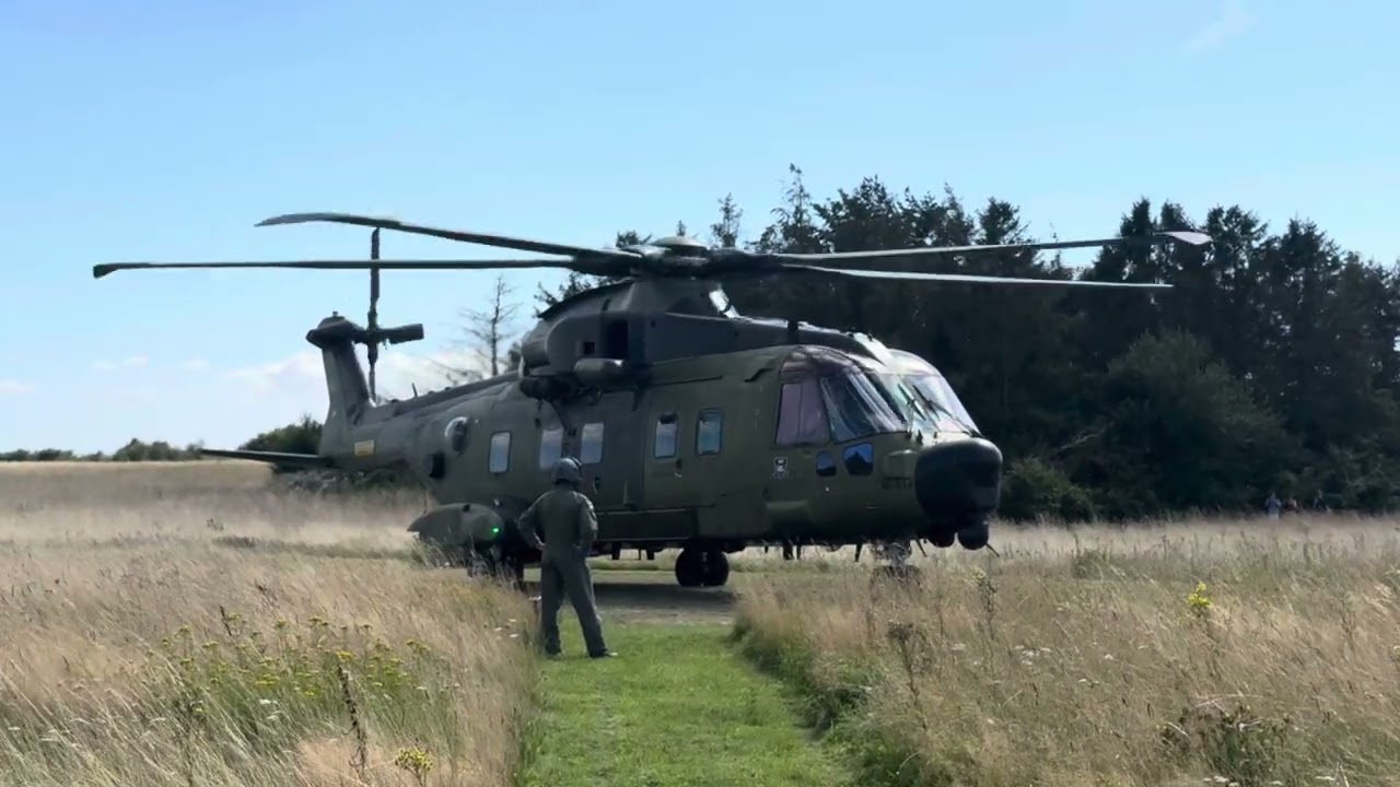 Merlin Helicopter Takeoff 